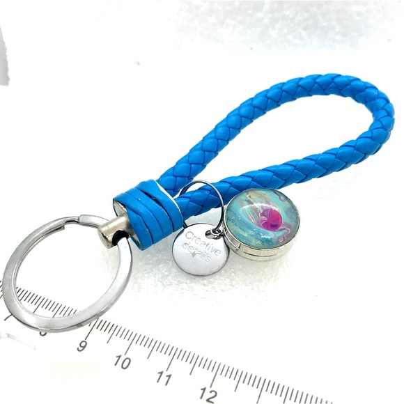 Super cute purse bag Purse charm pull keychain with handmade 20mm snap display - Picture 1 of 5